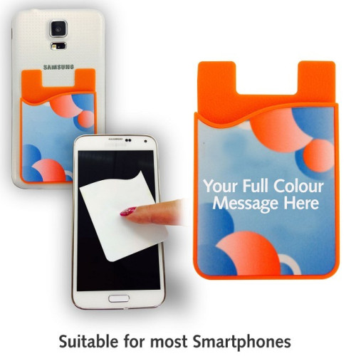 Phone Wallet with Sticky Microfibre Cleaner
