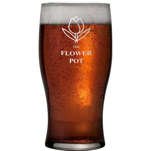 Tulip Pint Glass 58cl CE mark | EverythingBranded UK